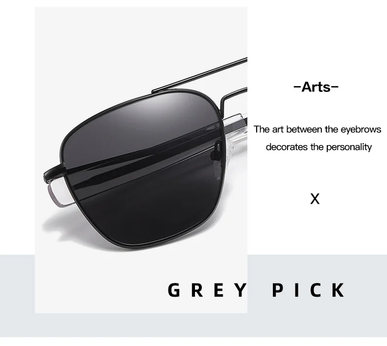 Retro Sonnenbrille Männer Metall Rahmen Polarisierte Objektiv Sonnenbrille Männliche Klassische Fahren Pilot Marke Design Anti-Glare Sonnenbrille UV400 – Detail 6
