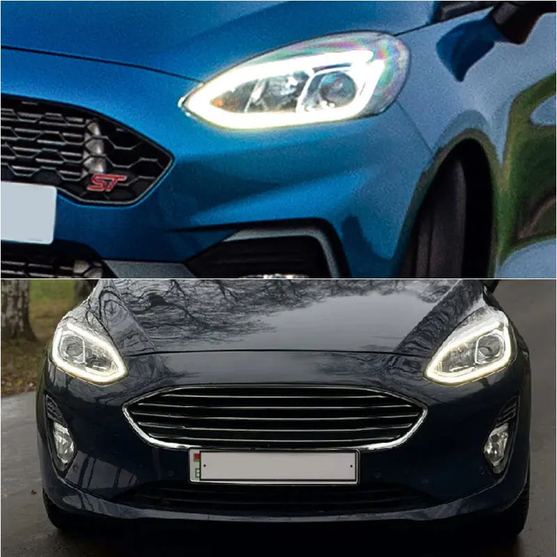 

H1BB13D278AC LED Headlight Daytime Running Lamp Module For Ford Fiesta MK8 Titanium Hatchback MK7 VII HJ HF Focus MK4 IV ST C519