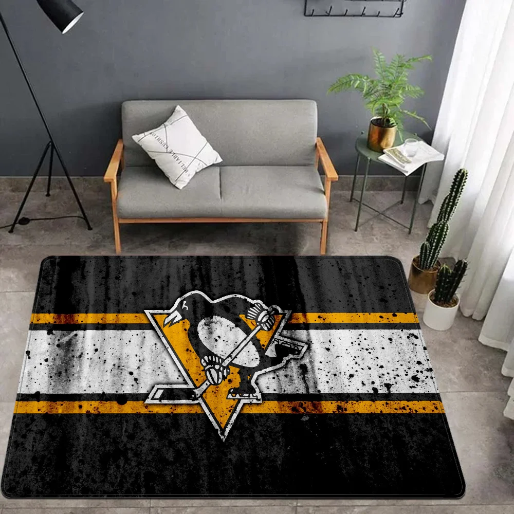 Ice Hockey Sports Door Mat Washable Non-Slip Living Room Sofa Chairs Area Mat Kitchen Toilet Rug