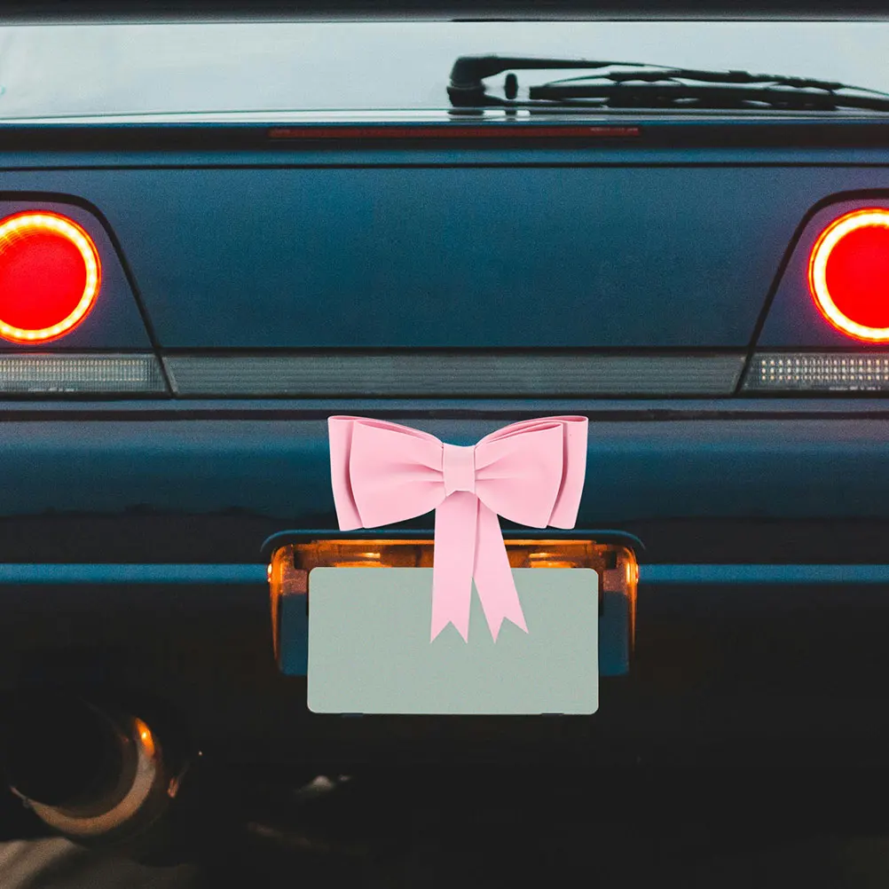 

2PCS Car Decorations Elegant Bowknot Hanging Pendants for Car Tail Trunk Motorcycle Electric Vehicles Durable Material Stylish