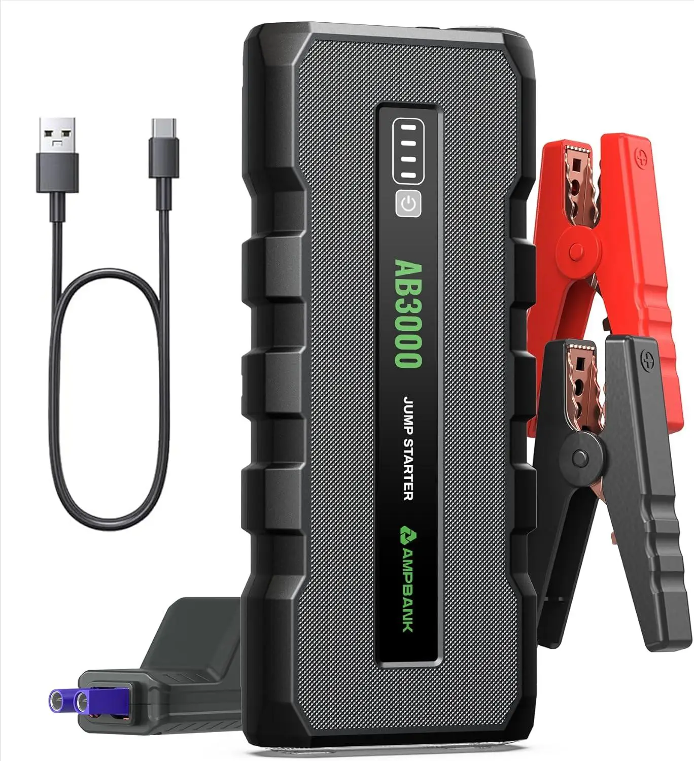 

3000A Car Jump Starter 12V Portable Battery Starter Suitable For 6.0L Gasoline And 4.0L Diesel Engines