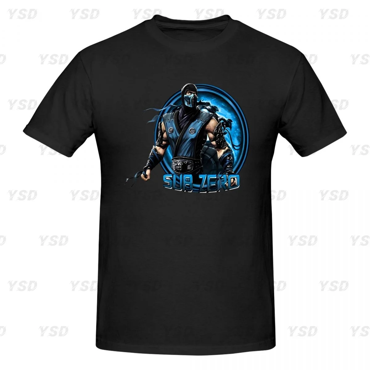 

Mortal Kombat MK Men's tight fitting sports T-shirt,cosy, Oversized print Tee shirt