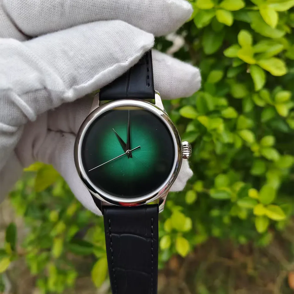 

Высококачественные мужские полностью автоматические механические часы 2130, водонепроницаемые минималистичные сапфировые часы