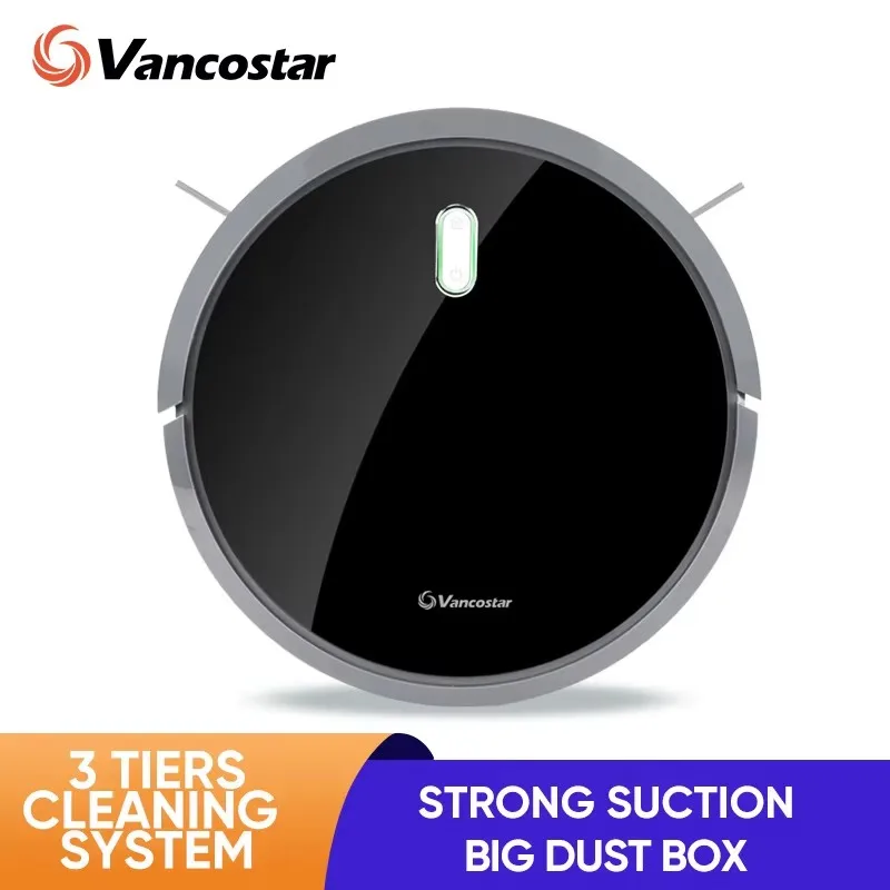 Vancostar Robot Vacuum Cleaner Smart for Home Central Brush Dry Large Dust Tank Clean PRO4 Intelligent Cleaning ROBOT ASPIRADOR