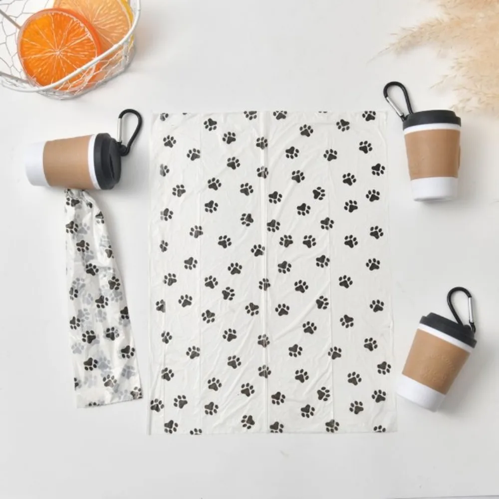 Portable Pet Poop Trash Can Dispenser Creative Coffee Cup Dog Garbage Storage Design Outdoor Dog Walking Garbage Bag Storage Box