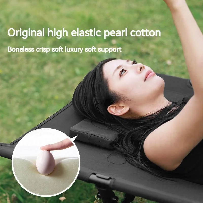 

Naturehike BLACKDOG 1Persons Aluminum Alloy Folding Bed Widen 70cm Height-Adjustable Camping 150Kg Bearing Tent Bed With Pillow