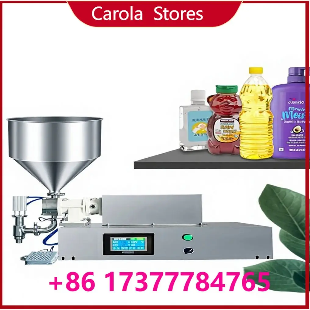 High Quality Semi-Automatic Gear Pump Filling Machine, Viscous Liquid Soap Oil Gel Paste Detergent Quantitative Filler
