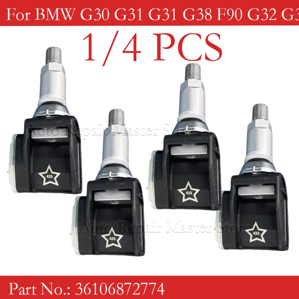 1/4Pcs Tire Pressur…