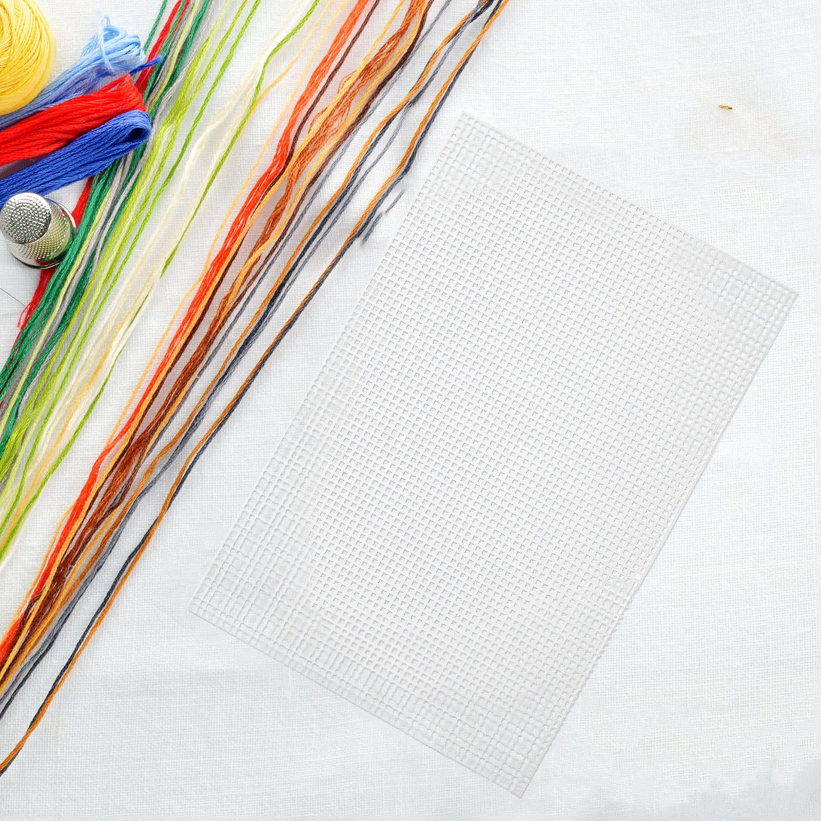 

5Pcs Plastic Canvas Mesh Shapes for Embroidery DIY Cross Stitch Fabric Craft Projects Sturdy Lightweight Needlework Base