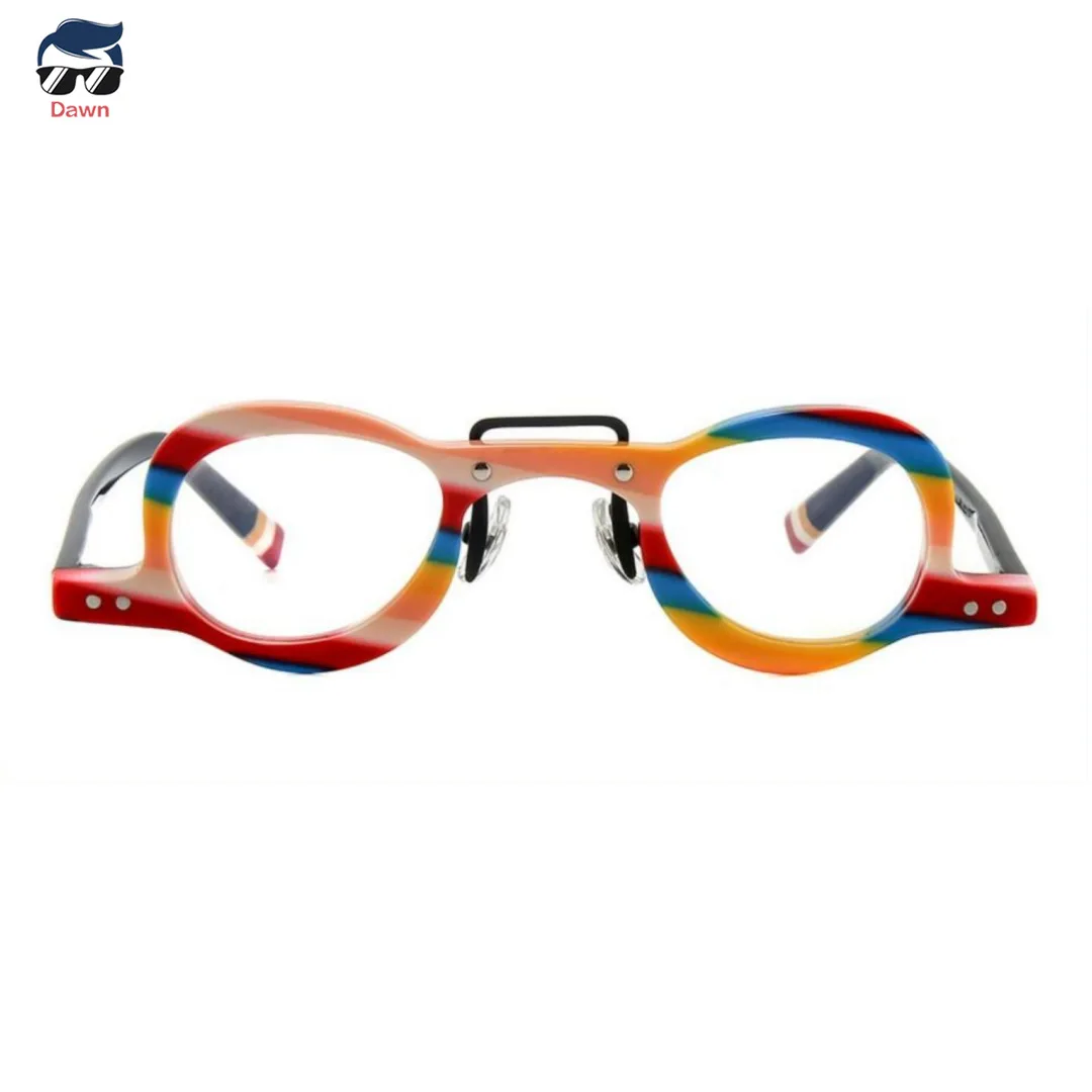 

Retro Oval Eyeglasses Frame for Women Men Acetate Tortoiseshell Small Round Frame Prescription Lenses Ready Blue Light Blocking