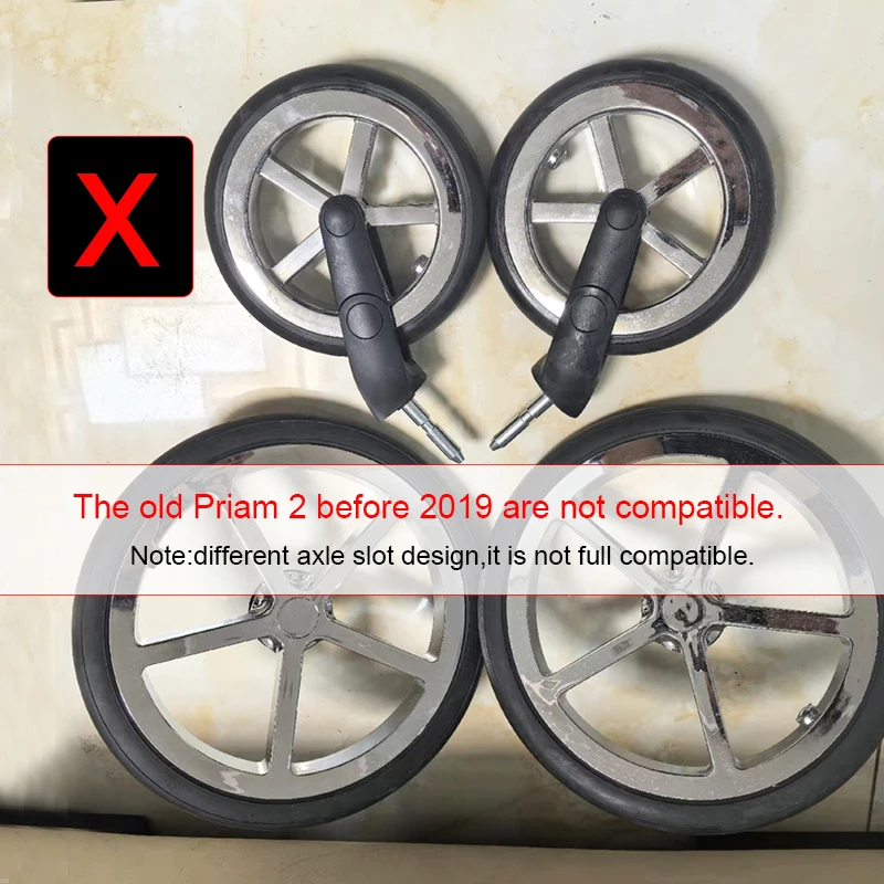 Stroller Front Wheel For Cybex Priam 3/4 Produced 2019~2024 Old Ver.Priam 2 Before 2019 Not Compatible Due To Different Axle