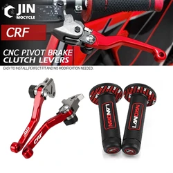 혼다 CRF250R CRF450R CRF250RX CRF450RX CRF250 RX CRF250 RX CRF250R 450R CNC 피벗 접이식 브레이크 클러치 레버 핸들 바 핸들 그립