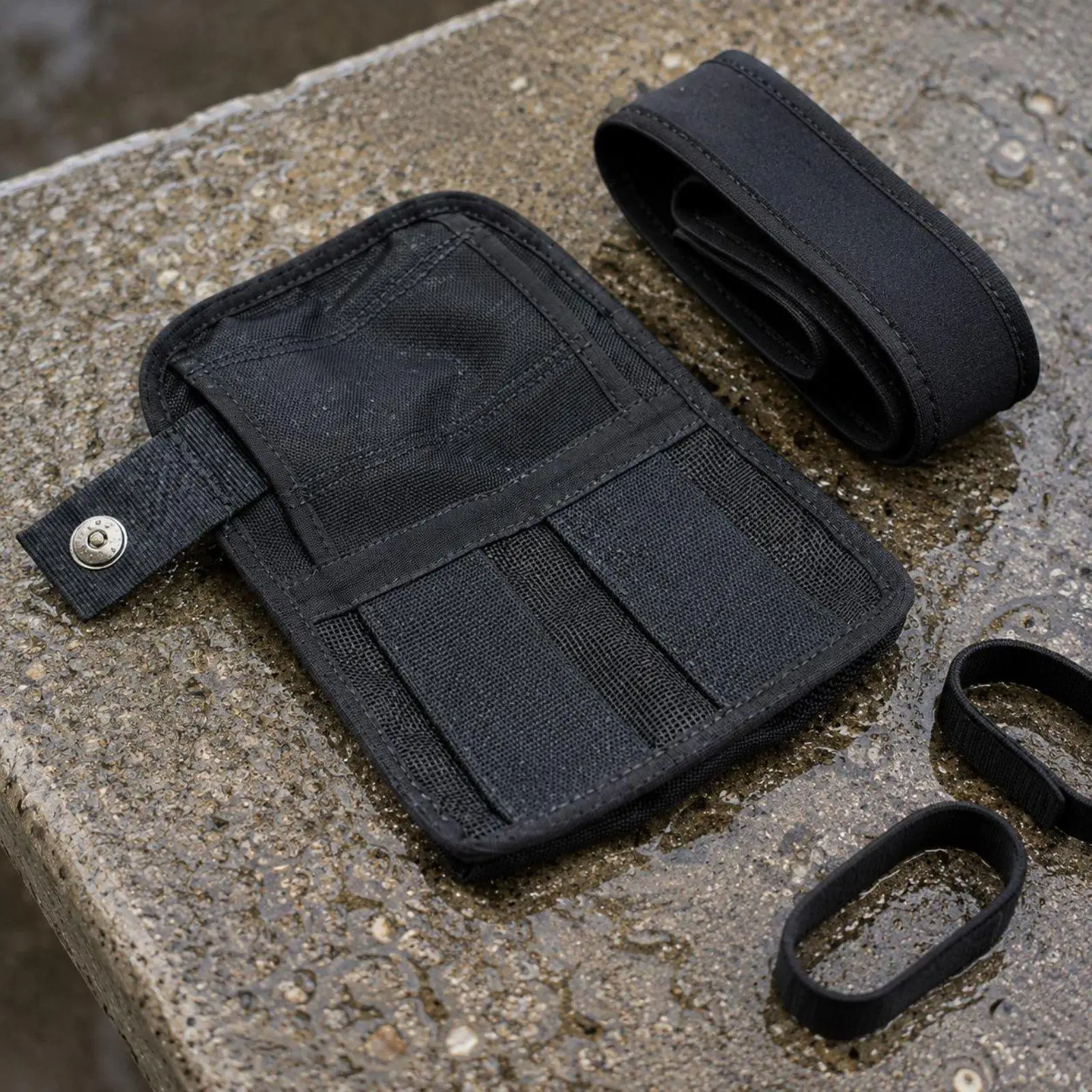 Technical Diving Pocket Zipper Dive Leg Bag Waterproof Coating Scuba Leg Pocket for Divers