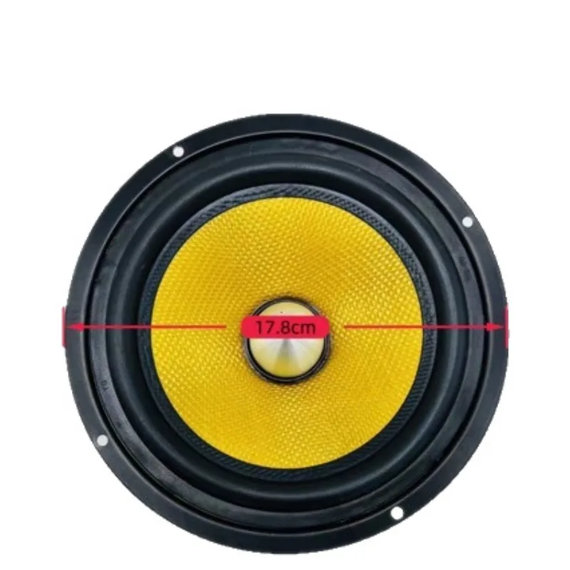 6.5 Inch 2-Way Car Speaker Set, Fiber Cone Strong Magnet Auto Audio Woofer Kit