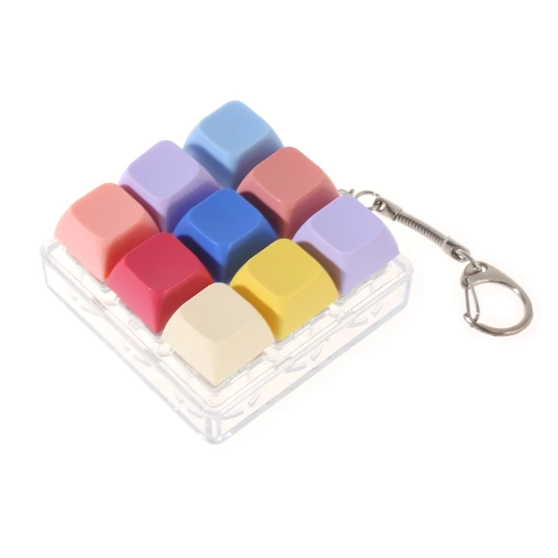 Mechanical Keyboard Switches Tester For Identifying Key Press Feel Keychain Toy for 4-Key 9-Key Type