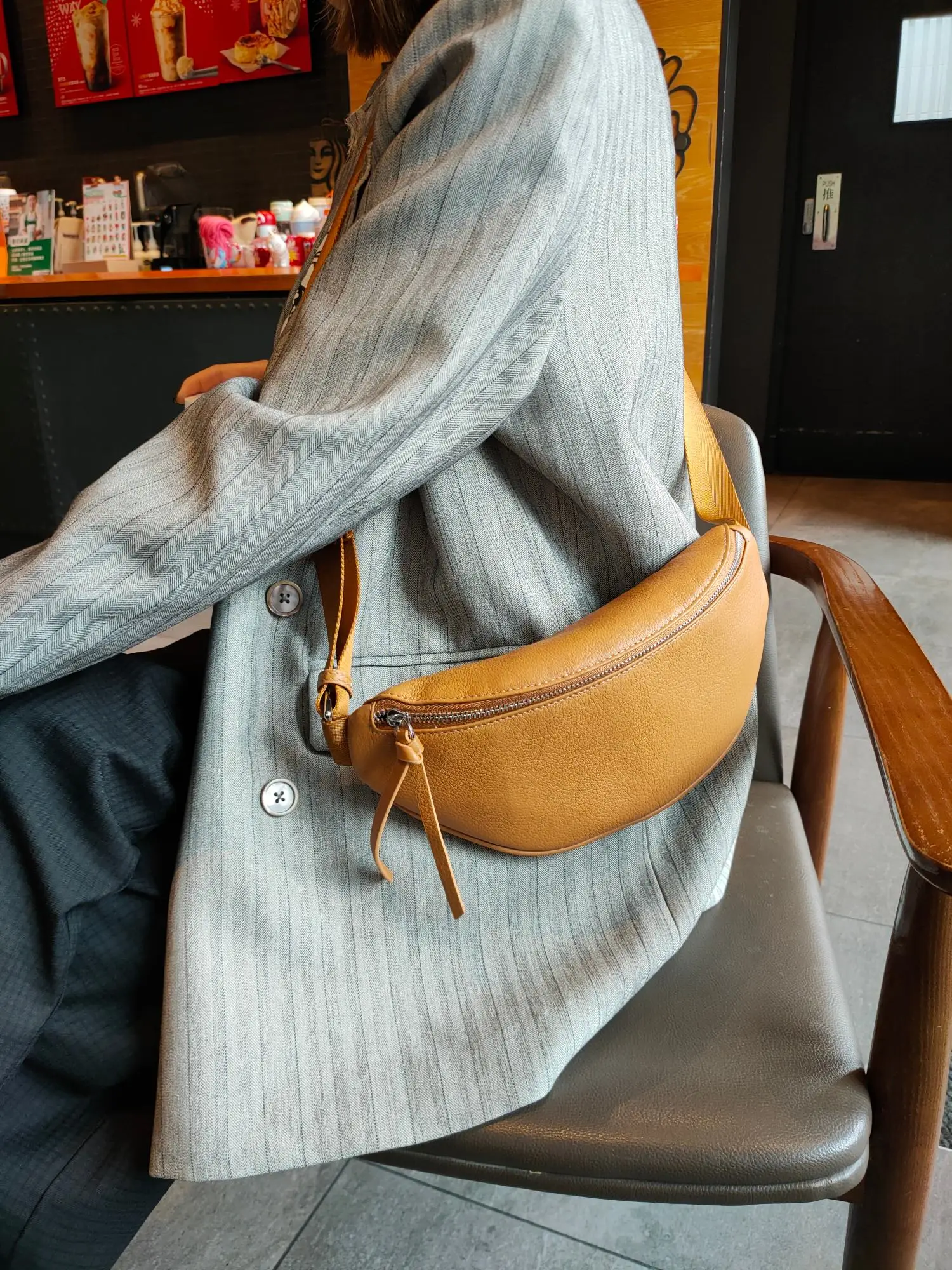 Women's Shoulder Bags Handbags Leather Bags Zipper Closure Large Capacity Underarm Shoulder Bags Fashion Stylev