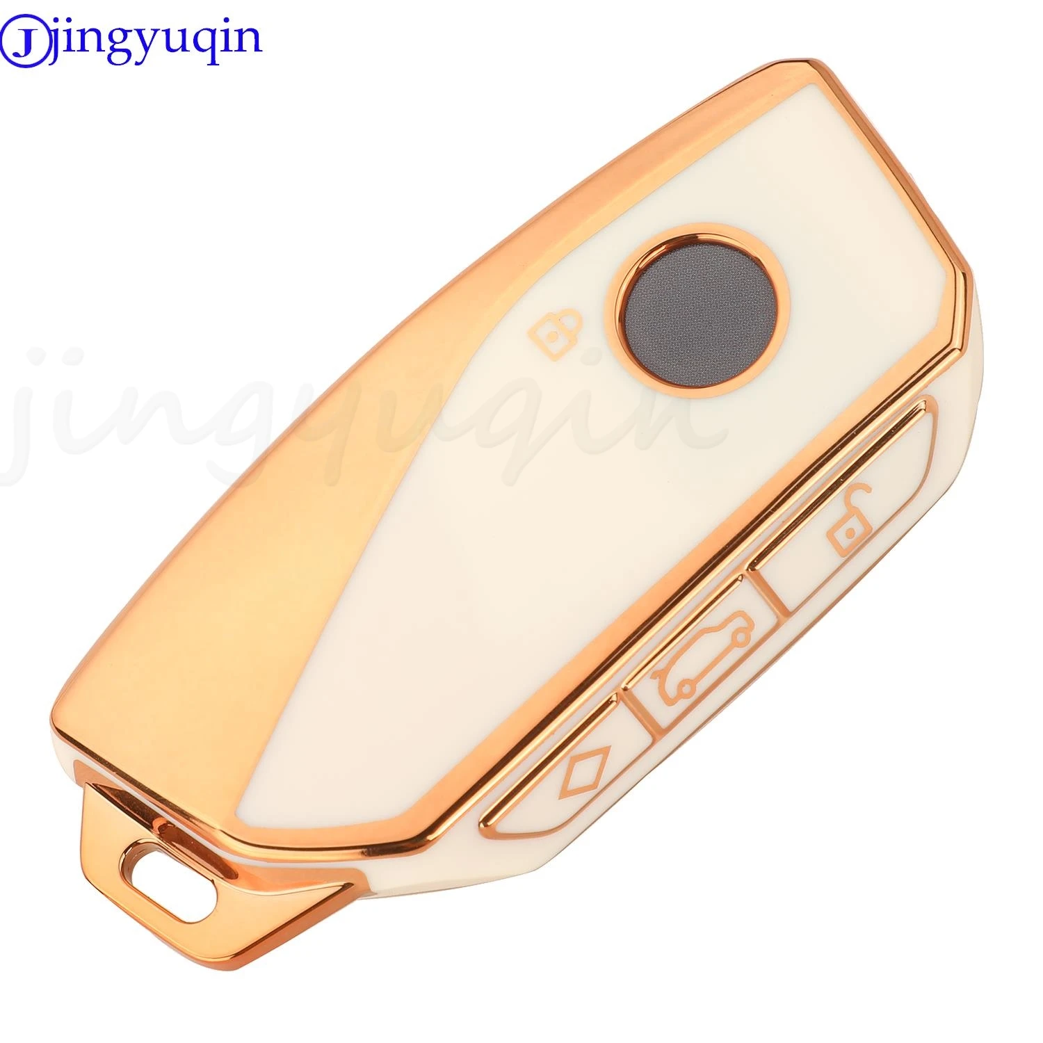 Jingyuqin Soft TPU Car Key Case Cover For BMW i7 X7 G07 LCI iX I20 X1 U11 7 Series G70 G09 XM U06 G81 M3 2023 Protector Keyless