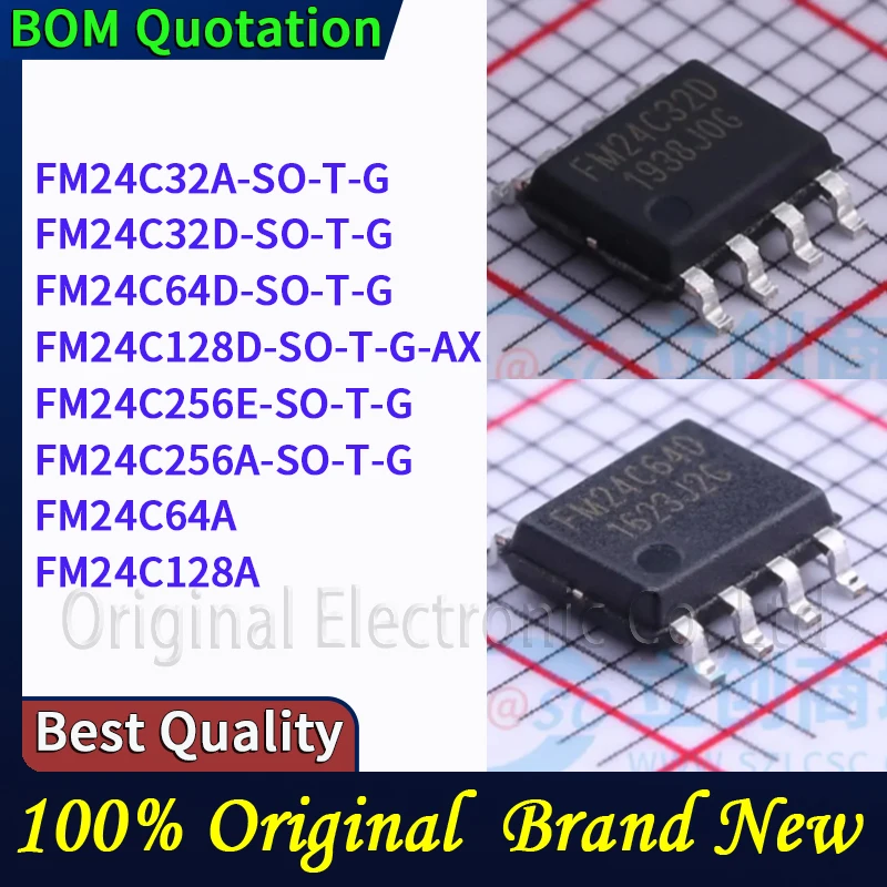 5pcs/lot FM24C32A-SO-T-G FM24C32D-SO-T-G FM24C64D-SO-T-G FM24C128D-SO-T-G-AX FM24C256E-SO-T-G FM24C256A-SO-T-G FM24C64A FM24C12