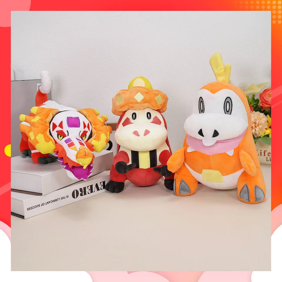 

3 вида стилей, плюшевые куклы Pokemon Skeledirge Crocalor Fuecoco, милые животные, мягкие игрушки, куклы, рождественский подарок, мягкие фаршированные карманные монстры