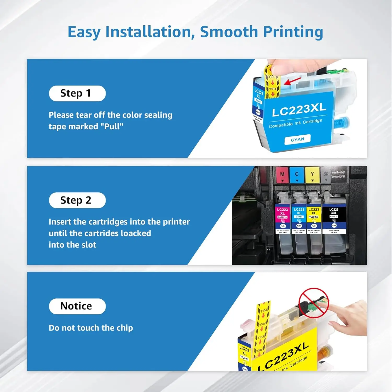 LC223XL Картридж для принтера Bro MFC J5320DW J4420DW J4620DW J480DW J5620DW J680DW J4625DW J880DW J5625DW DCP J4120DWJ562DW