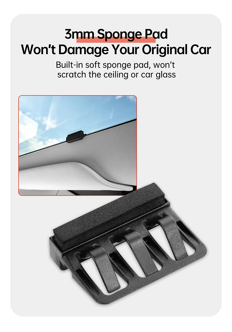 YZ für Tesla Model Y YL 3 Highland Juniper 2024-2026 Zubehör Sonnenschutz Verstärkte Magnetische Saugclips Schwarz - 3 Stück Schwarz – Detail 6
