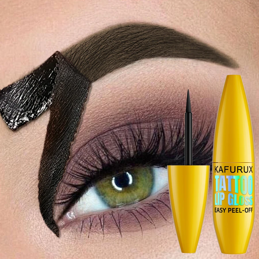 5 kleuren Semi-permanente Peel Off Wenkbrauwverf Crème Waterproof Brow Zwart Transpiratie Gel Natuurlijke Langdurige Oogmake-up Girfts