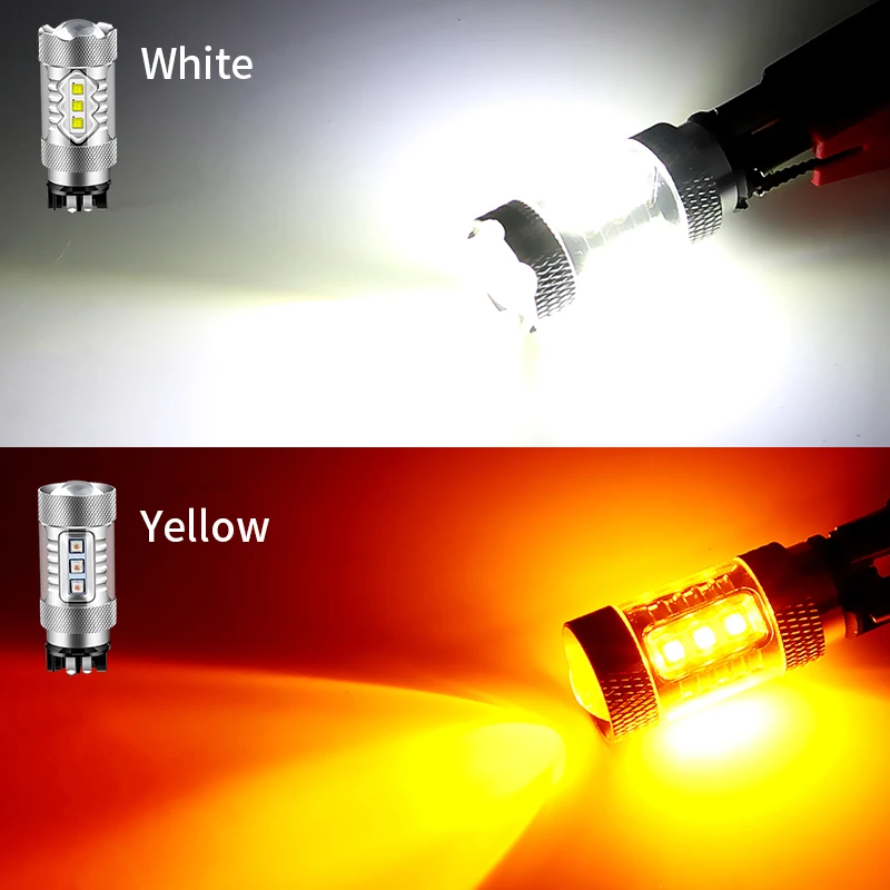 2X Xenon White PWY24W PW24W LED Bulbs For Audi A3 A4 A5 VW MK7 Golf CC Ford Fusion Front Turn Signal Light, BMW F30 3 Series DRL - view 4