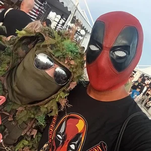 Deadpool cosplay maskesi, wade, winston, wilson, lateks, film, yumuşak, komik, yetişkin, parti, deadpool maskeleri noel cadılar bayramı kostümü bir beden destek, gerçekçi lateks maskede en çok satılan 8 ürün-no. 3