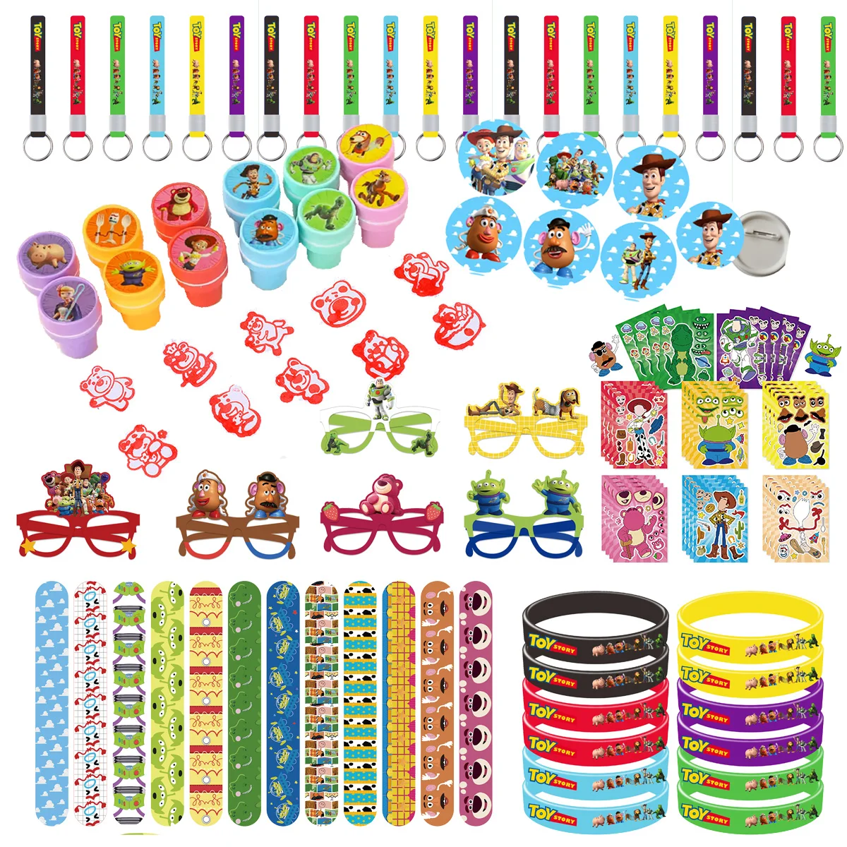 حقيبة هدايا من Toy Story Party المفضلة لحشو بيناتا وملصقات ورقية وأقنعة النظارات وأكياس التعبئة والتغليف ومستلزمات حفلات الهالوين والتعميد #1