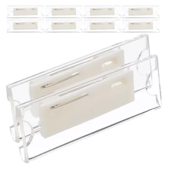 10-częściowy identyfikator pracy Uchwyty na karty studenckie Etui biurowe na imię szkolną Jednolite akrylowe plakietki pracownika