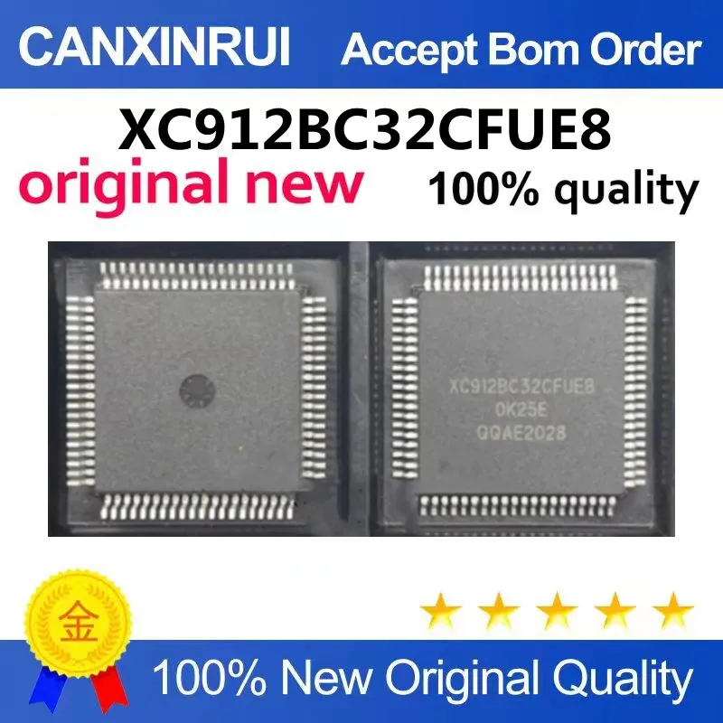 New original XC912BC32CFUE8 XC912BC32 packaged QFP-80 microcontroller B