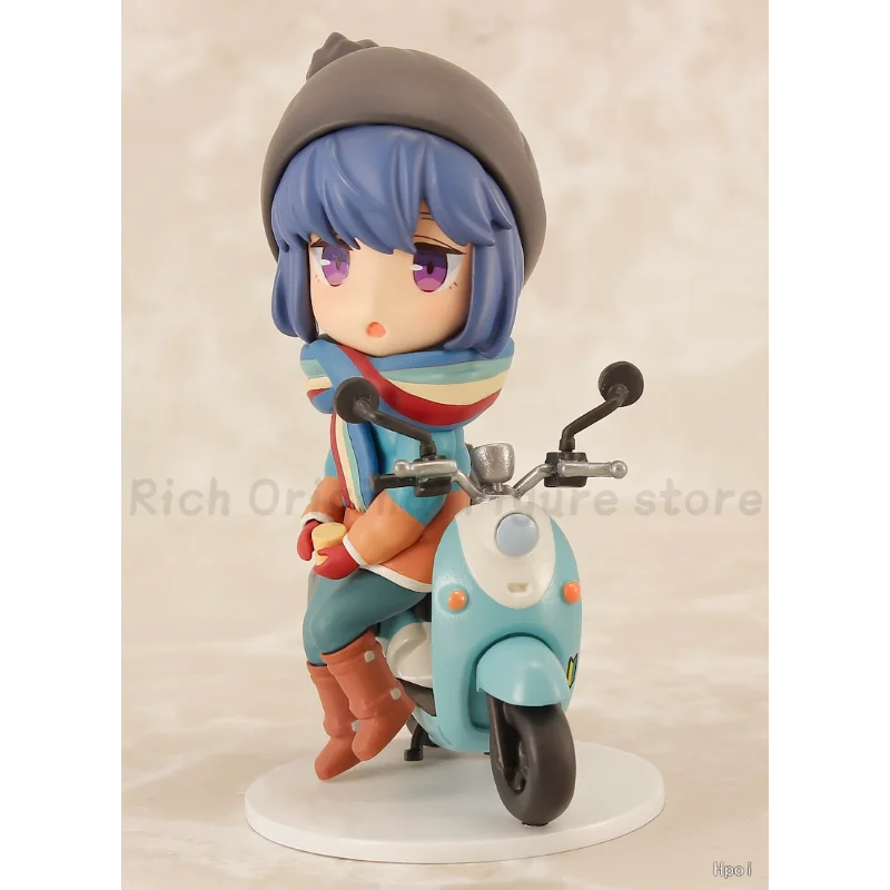 원래 재고 미니 피규어 Yurucamp 시즌 2 린 시마 모델 장난감 그림 수집 애니메이션 인형 장식품