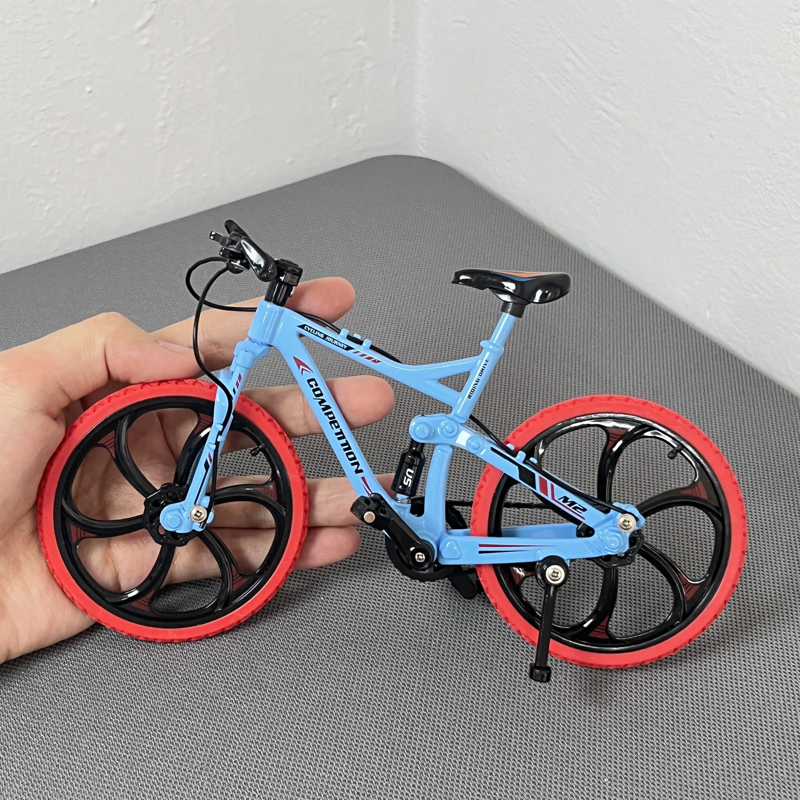 1:8 Mini Model Alloy Bicycle Diecast Decoration Metal Mountain Finger Bmx Mini Bike Simulation Boys Gifts Toys