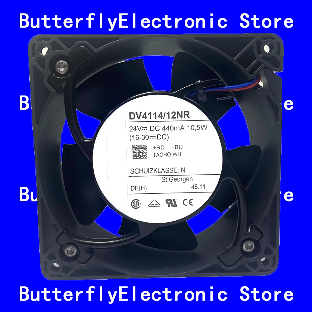 

NEW ORIGINAL DV4114/12NR DV 4114/12 NR DC 24V 10.5W 4wires 12038 12CM COOLING FAN 120*120*38MM