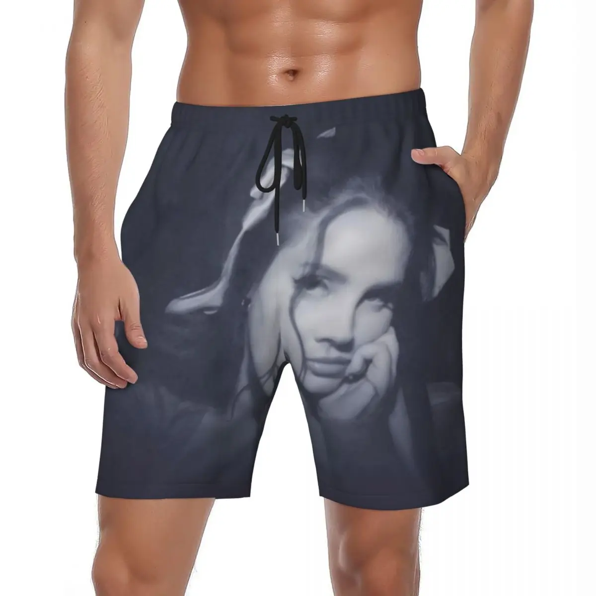 

Купальный костюм Lana Del Rey Ldr Парусные шорты Летняя американская певица Повседневные шорты для доски Мужские быстросохнущие пляжные плавки