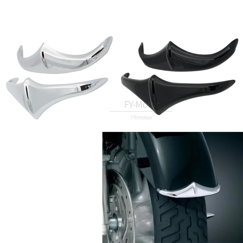 Motorcycle Front Rear Fender Trailing Leading Edge Tip Trim Accent Fit For Harley Electra Road Glide Road King Street Glide