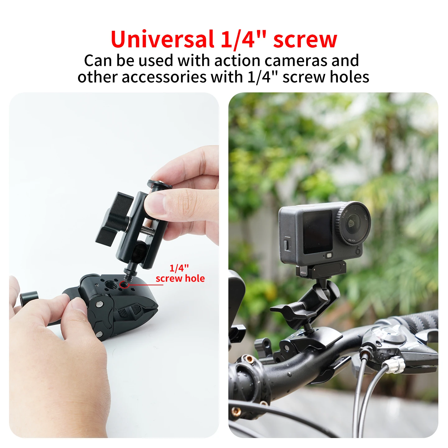 Funktionaler 17mm Kugelkopf Magic Arm Doppelkugelkopf 1/4 Zoll Schraube ARRI für DJI GoPro Insta360 Action-Kamera Handy-Verlängerungshalterung – Detail 9