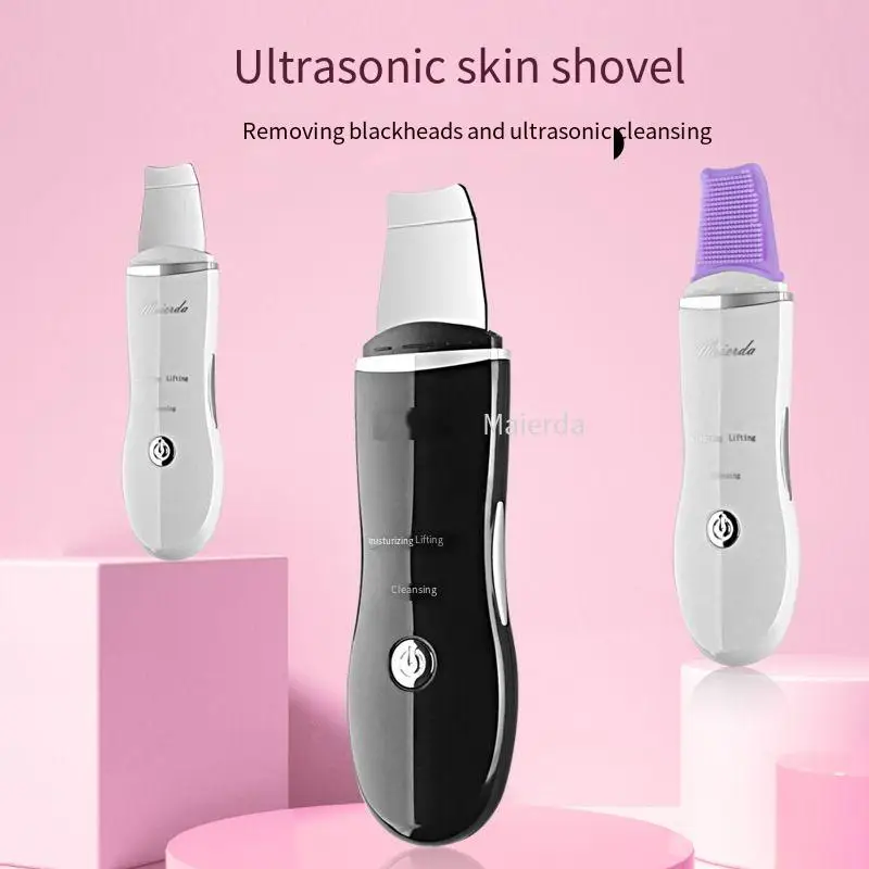 Ultrasonic shovel machine vibration beauty instrument blackhead shovel face cleaning acne removal blackhead pore cleaner