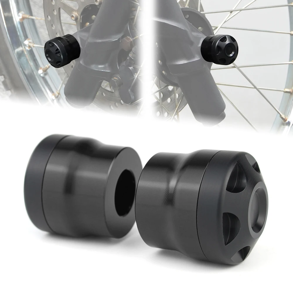 Motorcycle Front Wheel Axle Fork Slider Crash Protector For KAWASAKI NINJA 250R EX250 KDX80 KLX140 KX60 KX80 KX85 KX100 KX112