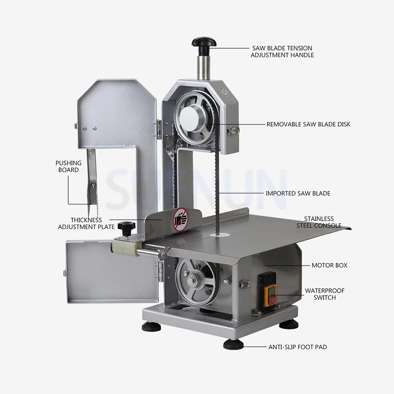 Electric fully automatic bone saw machine food processing machine frozen meat cutting machine bone segmentation machine