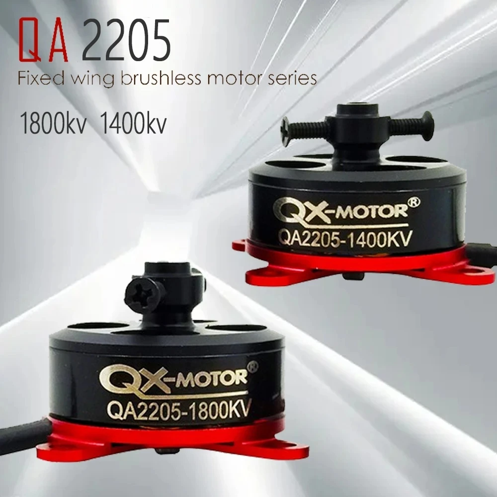 QX-MOTOR 2205 1800KV KV1400 / Upgrade 2204 Brushless Motor Support 2-3s For KT F3P Remote Control Toy Accessories