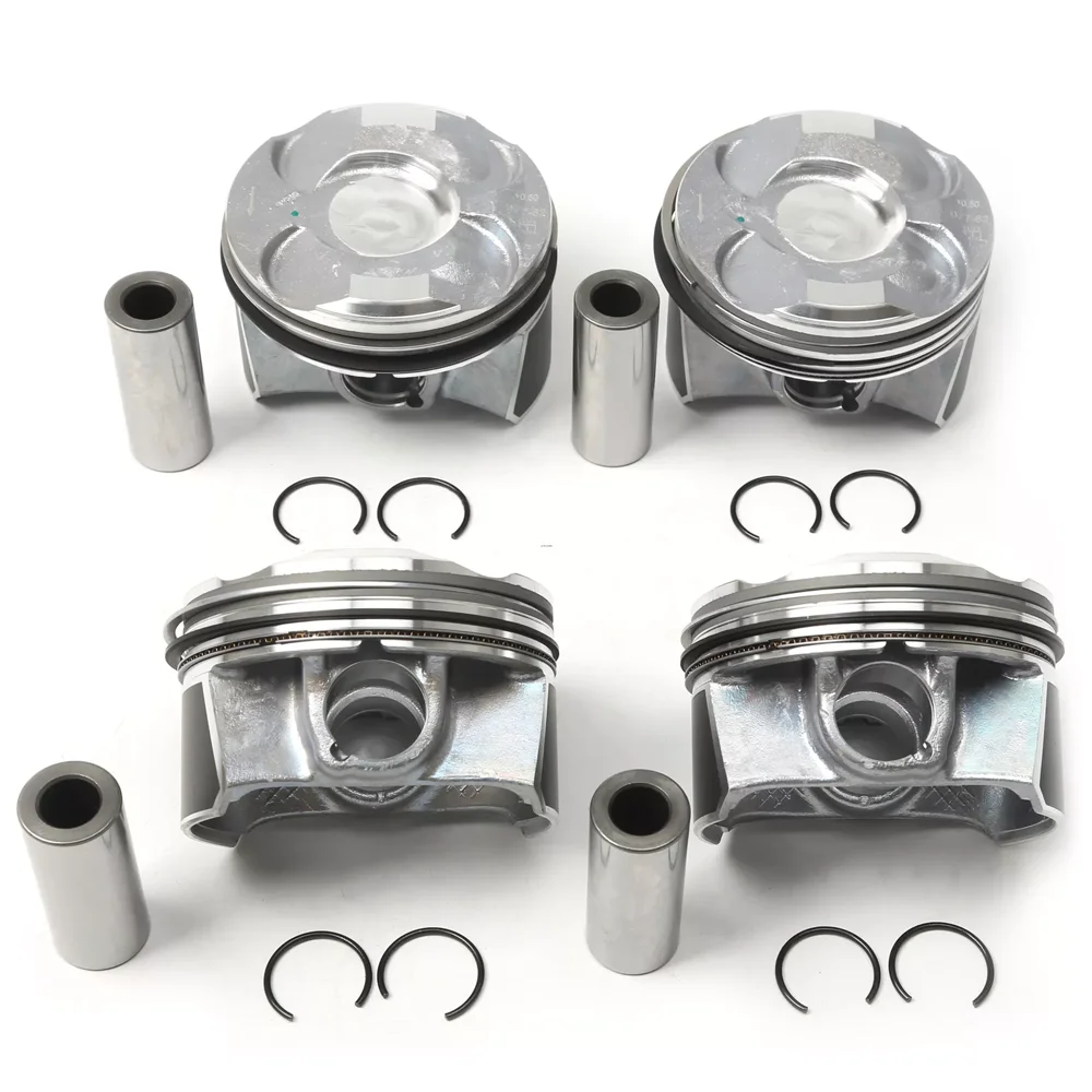 Engine Parts 4x Pistons Rings Set Fit 1.6 L T N13 N18 For 09-16 BMW 116i 118i Mini Cooper S R58 R56 R55 F20 F21 1.6T 1.6L L4 Gas