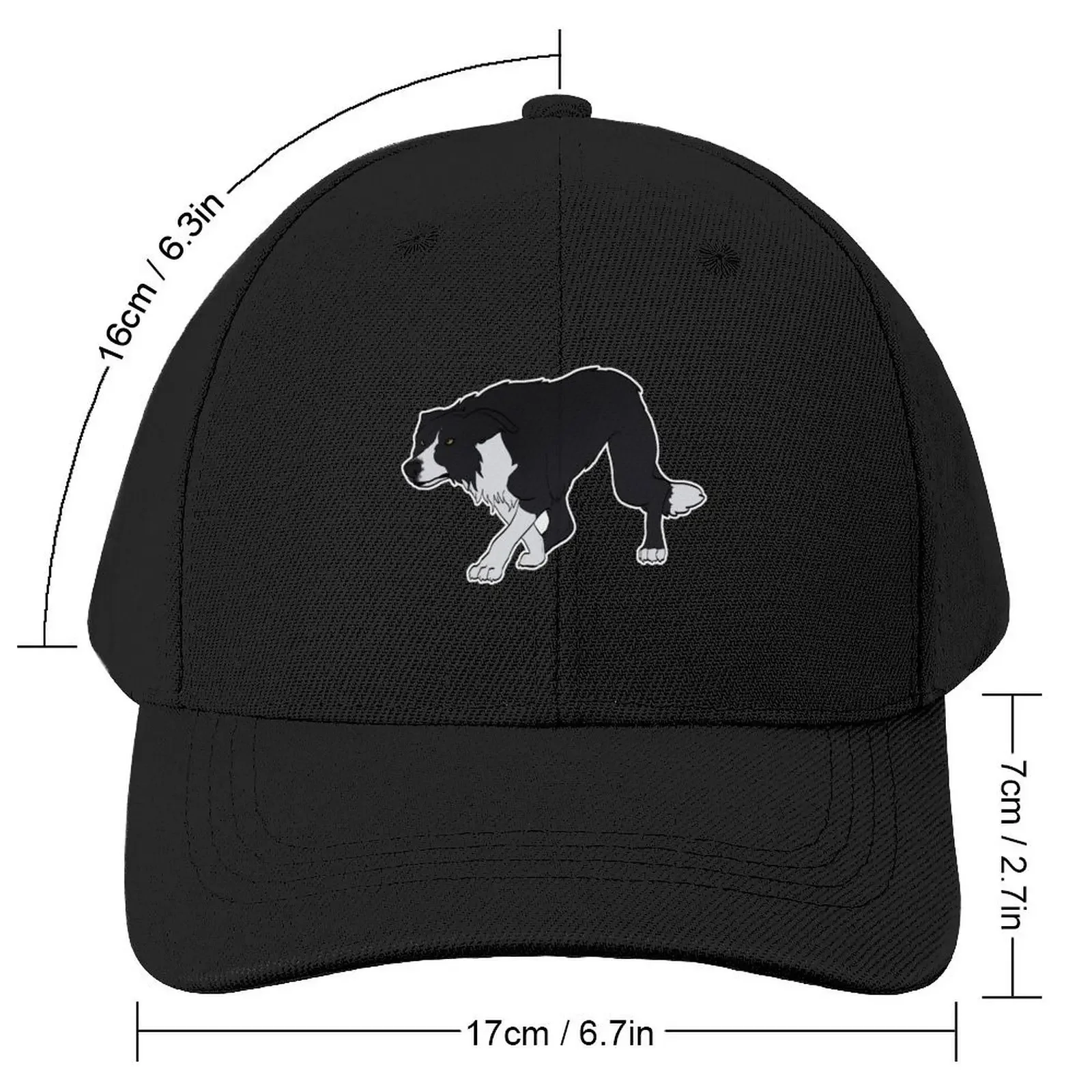 Border Collie Baseball Cap Golf Sunhat dad hat Trucker Hat Women Hats Men's