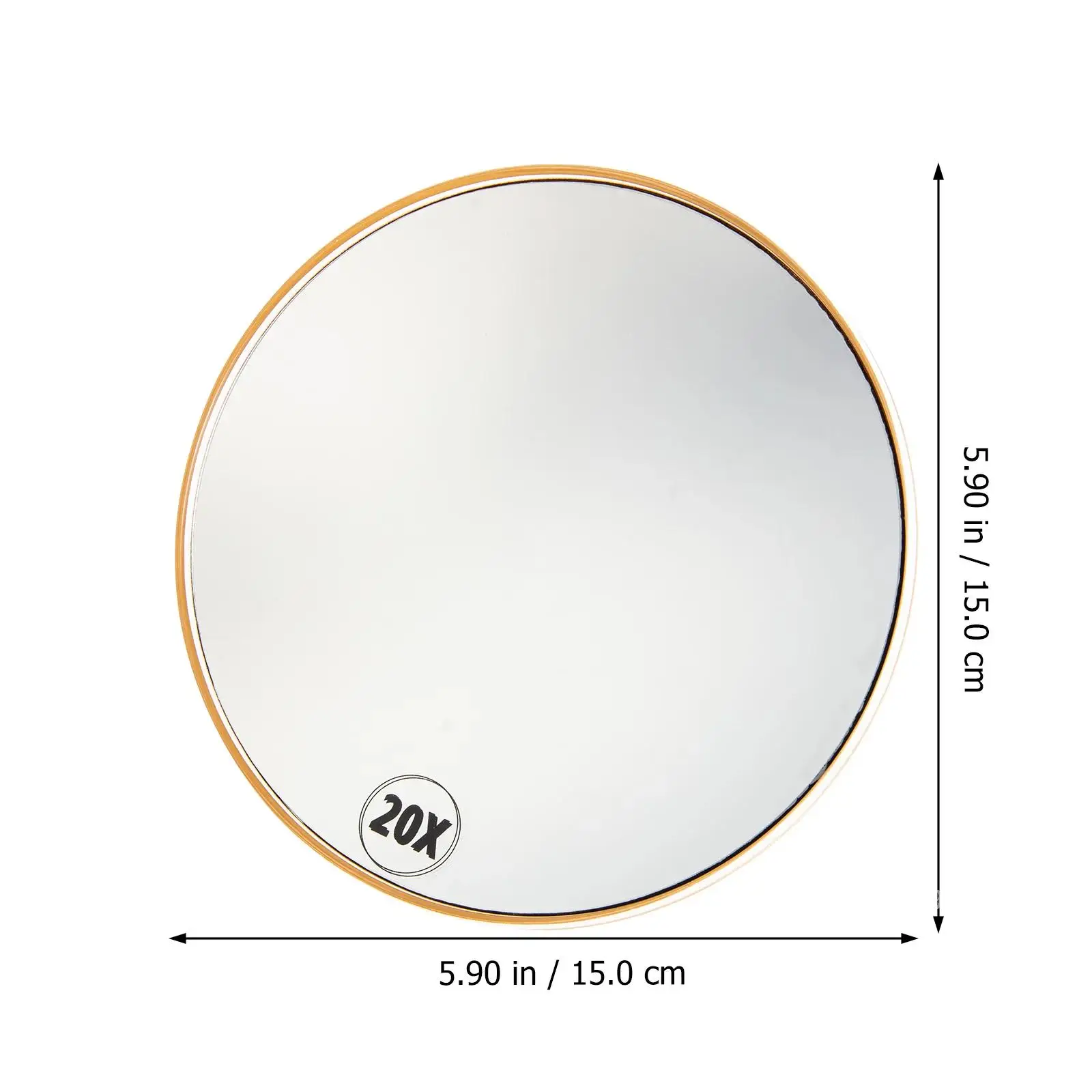 Magnified Mirror Shower for Shaving Suction Cup Home Decorate Stool Round Makeup Vanity Beauty Portable