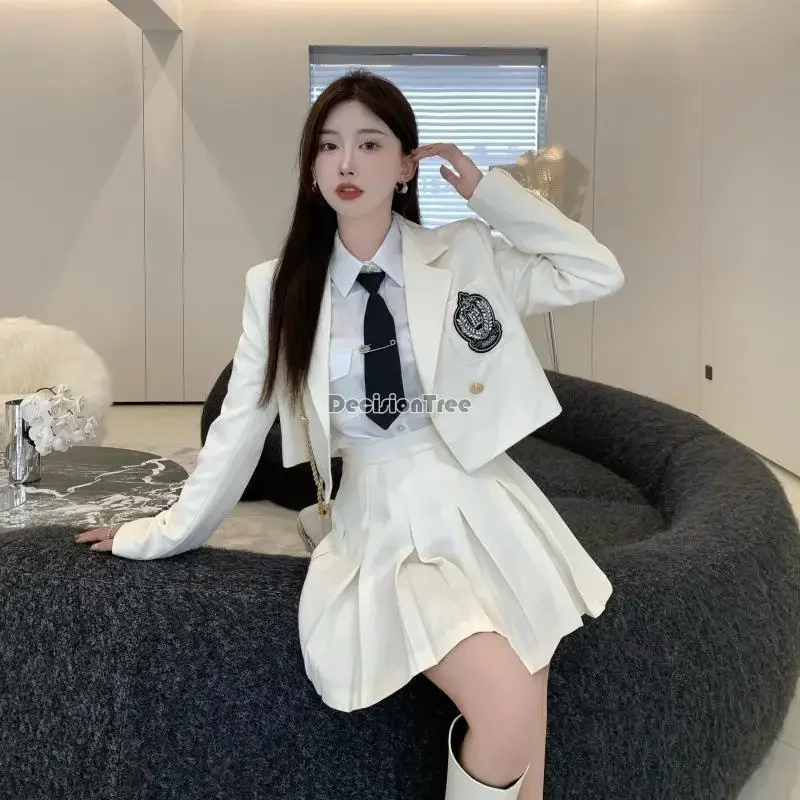 2023 nowe koreańskie w stylu japońskim ulepszony Jk Sweet Cool Tyle Sexy Jk Suit Fashion Girl College styl szkolny mundur codzienny garnitur Q11