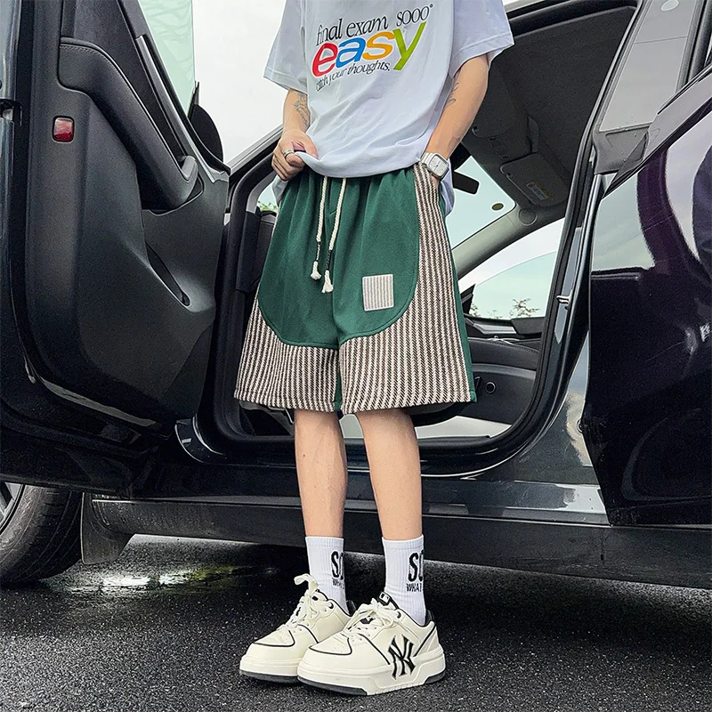 

Быстросохнущие рабочие шорты мужские летние тонкие свободные повседневные больших размеров для отдыха, бриджи до колена