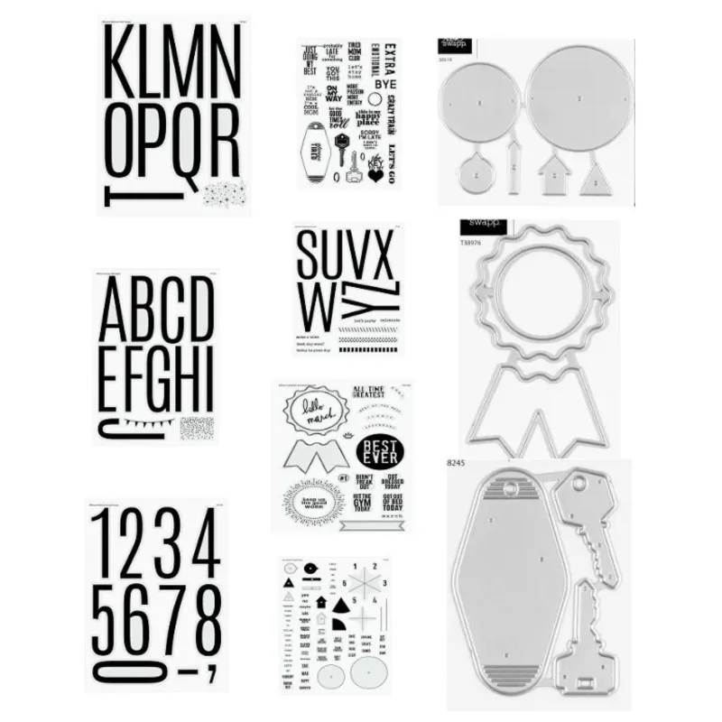 2024 New English Transparent Clear Stamps for DIY Scrapbooking/Card Making Fun Decoration Supplies B0047