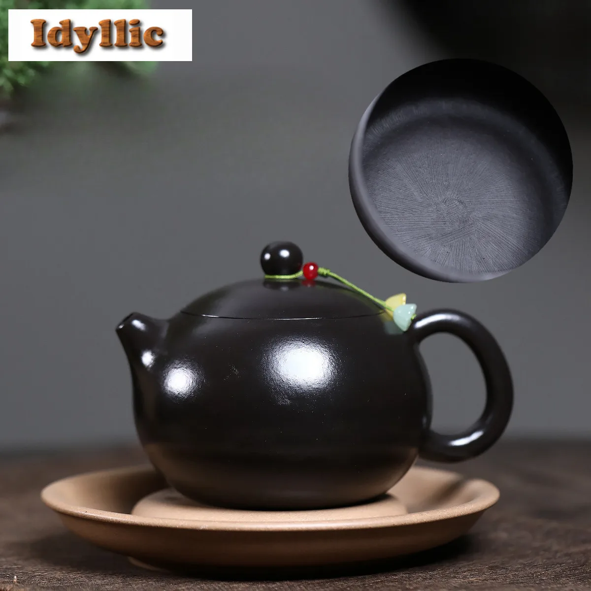 

420ml Luxury Yixing Purple Clay Teapots Handmade Xishi Black Pot Raw Ore Dahongpao Mud Kettle Chinese Zisha Tea Set Tea Services