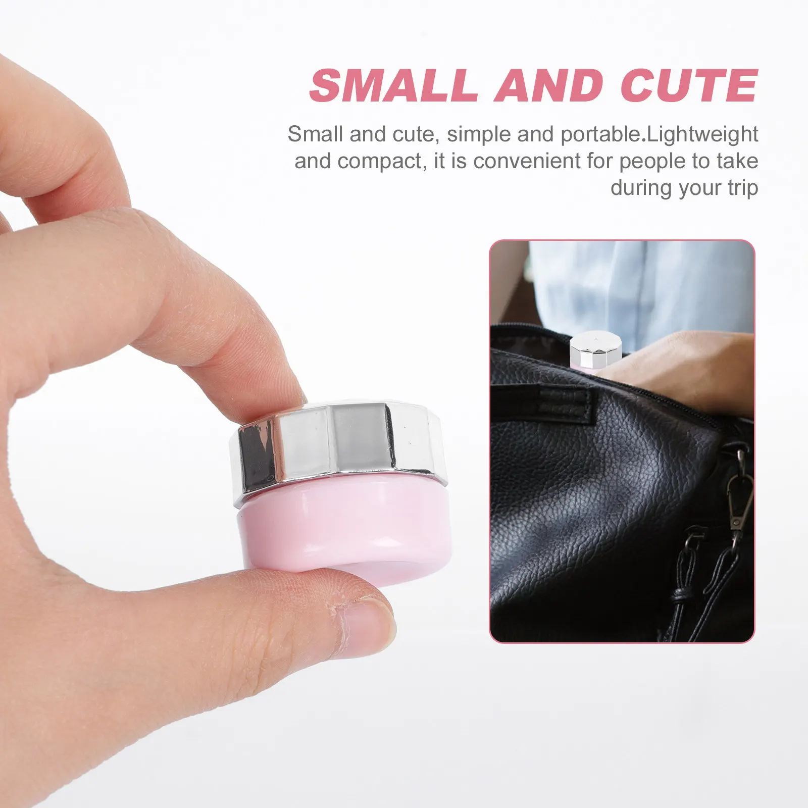 4Pcs 매니큐어 젤 병 빈 휴대용 여행 크림 로션 컨테이너 네일 접착제 스킨 케어를위한 리필 가능 플라스틱 병