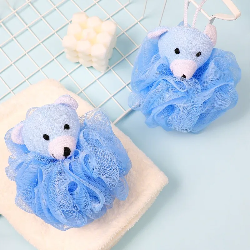 حمام الإسفنج الحيوان الاطفال اللوف حمام بوف شبكة ألعاب حيوانات حمام الإسفنج الملونة الكرتون الجسم الغسيل كرات دش شبكة للأطفال #4